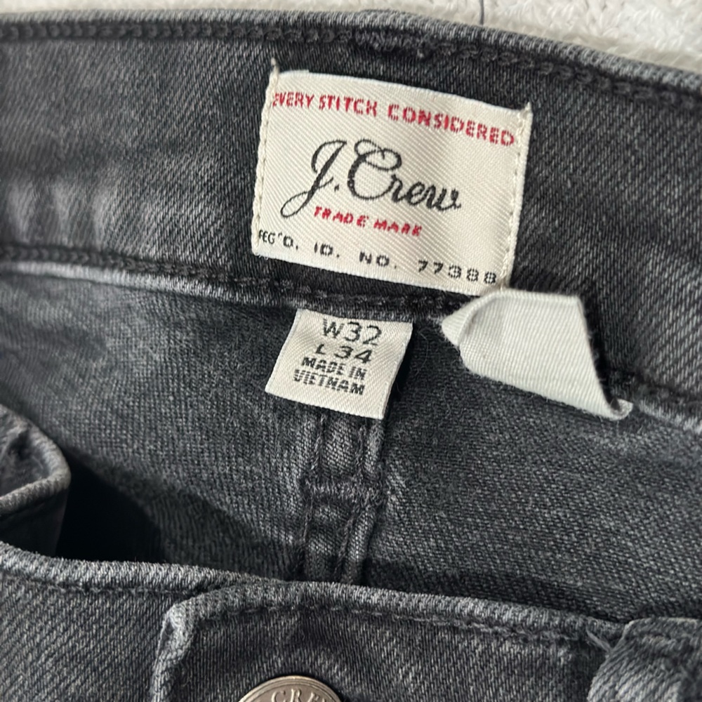 J. Crew 250 Skinny Fit Black Jeans